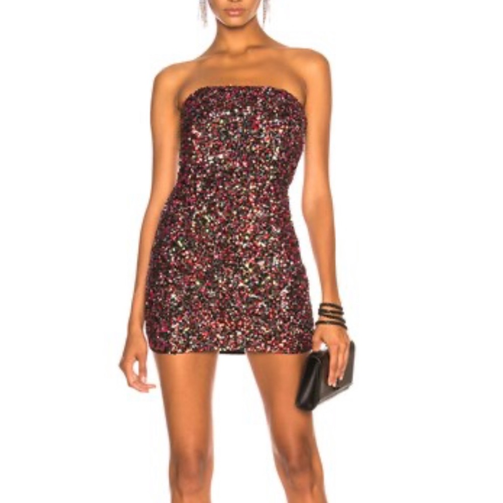 Retrofete sequin demetria dress